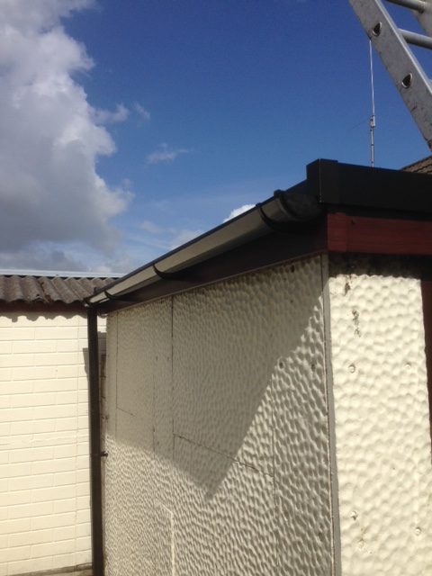 Guttering on a home in Sandbach