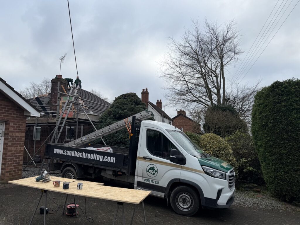 Sandbach Roofing van